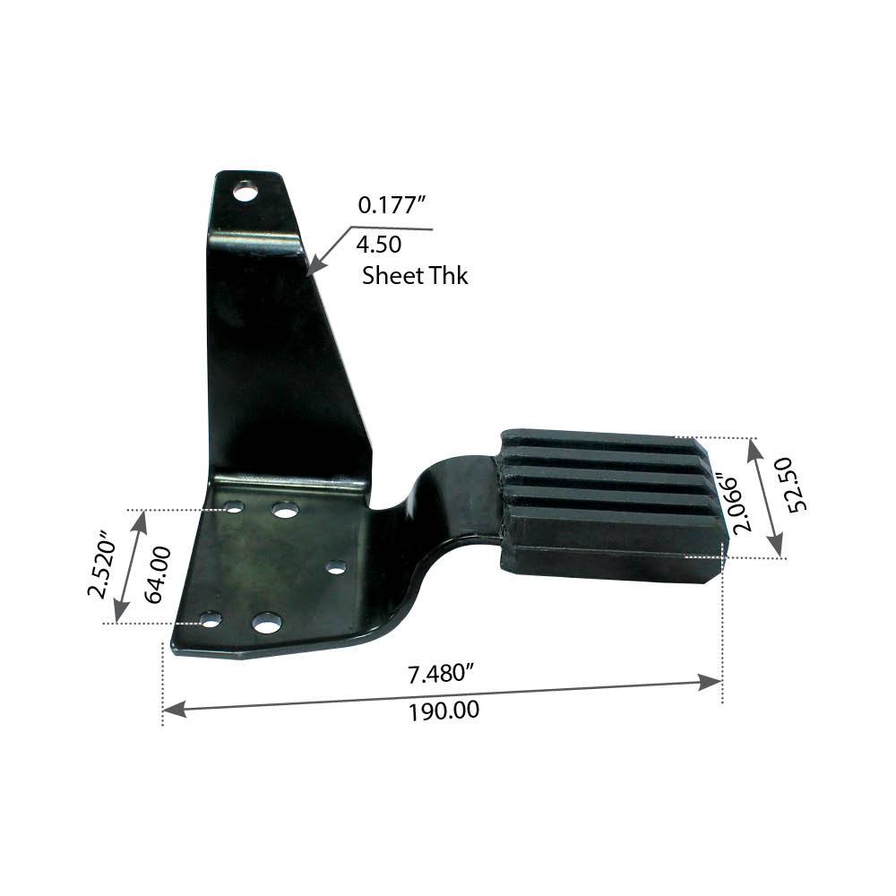Fortpro Left Hood Rest Bracket Compatible with Mack CH, CL Series Trucks Replaces 140QM434M, 20802371 | F245638
