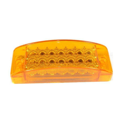 5-13/16" X 2-1/16" Amber Rectangular Marker Led Light With 20 Leds And Amber Lens | F235203