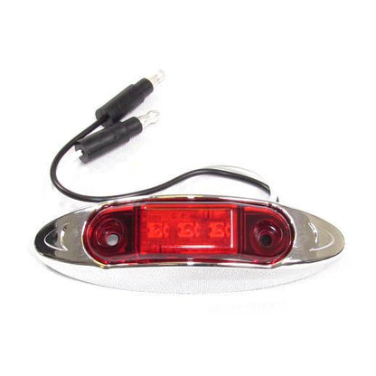 4" X 1 1/4" Red Clearance/Marker Trailer Led Light With 3 Leds And Red Lens | F235200