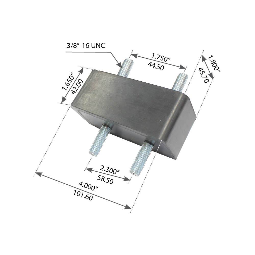 Fortpro Radiator Mount Compatible with Freightliner FC70, FC80, FLB, M ...