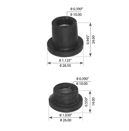 Fortpro Radiator Mount Kit Compatible with Peterbilt 357, 375 TO 379, 385, 386 Series, Kenworth Trucks Replaces 1301633, M200-70EP | F327383