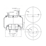 F245588 | AIR SPRING | Replace 9422 | 1R11-028 | FAS-0689