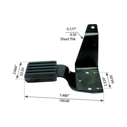 Fortpro Right Hood Rest Bracket Compatible with Mack CH, CL Series Trucks Replaces 140QM433M, 20802362 | F245639