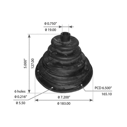 Shifter Boot For Kenworth T2000/T800/T600/T660/T170/T270/T370/T300/W900 - (K042702)