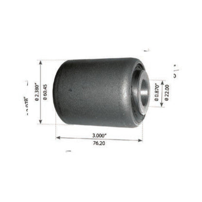 Fortpro Spring Eye Bush for Kenworth AG380 AirGlide, Peterbilt Flex Air Rear Suspensions Replaces C136002 | F327365