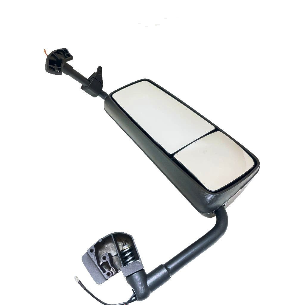TORQUE Matte Black Curved Door Mirror Cover For 2004-2018 Volvo VNL Trucks - Passenger RH Side, TR006-VLMCB-R