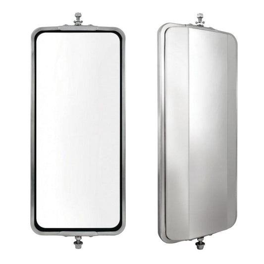 7" X 16" Stainless Steel West Coast Mirror Head | F245678