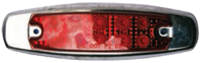 F235136-24 | RED Oval Marker Light 10 LED