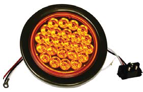 F235118 | 4 ROUND 24 LED LIGHTS  | REPLACE | 12 VOLTS