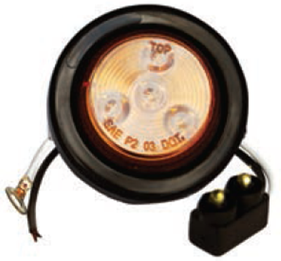 F235234 | Amber, 2" Dia. 4 LED sealed