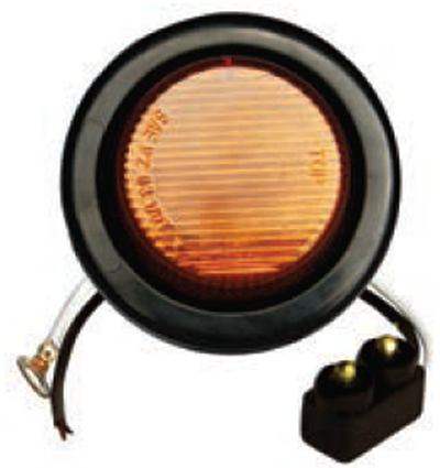 F235236 | Amber, 2" Dia. 10 LED sealed